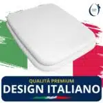 Copriwater Duna Bellavista legno rivestito in resina poliestere bianco - immagine 6
