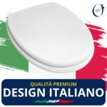 Copriwater Patio Jacob Delafon legno rivestito in resina poliestere bianco - immagine 6