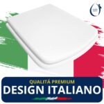 Copriwater Sidney Roca legno rivestito in resina poliestere bianco - immagine 6
