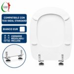 Copriwater Tesi Ideal Standard legno verniciato Bianco EUR economico - immagine 4