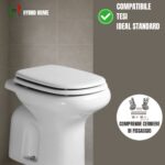 Copriwater Tesi Ideal Standard legno rivestito in resina poliestere bianco - immagine 3