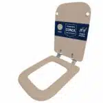 Copriwater Conca Ideal Standard legno rivestito resina poliestere come originale - immagine 3