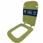 Copriwater Conca Ideal Standard legno rivestito resina poliestere come originale - immagine 4