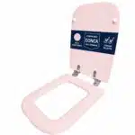 Copriwater Conca Ideal Standard legno rivestito resina poliestere come originale - immagine 6