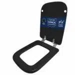 Copriwater Conca Ideal Standard legno rivestito resina poliestere come originale - immagine 8