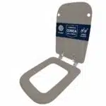 Copriwater Conca Ideal Standard legno rivestito resina poliestere come originale - immagine 11