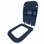 Copriwater Conca Ideal Standard legno rivestito resina poliestere come originale - immagine 15