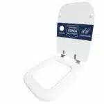 Copriwater Conca Ideal Standard legno rivestito resina poliestere come originale - immagine 19