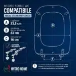 Copriwater Conca Ideal Standard legno rivestito resina poliestere come originale - immagine 20