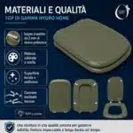 Copriwater Conca Ideal Standard legno rivestito resina poliestere come originale - immagine 25