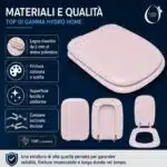 Copriwater Conca Ideal Standard legno rivestito resina poliestere come originale - immagine 26