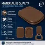 Copriwater Conca Ideal Standard legno rivestito resina poliestere come originale - immagine 27