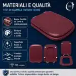 Copriwater Conca Ideal Standard legno rivestito resina poliestere come originale - immagine 30