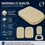 Copriwater Conca Ideal Standard legno rivestito resina poliestere come originale - immagine 33