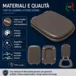 Copriwater Conca Ideal Standard legno rivestito resina poliestere come originale - immagine 34