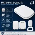 Copriwater Conca Ideal Standard legno rivestito resina poliestere come originale - immagine 39
