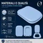 Copriwater Conca Ideal Standard legno rivestito resina poliestere come originale - immagine 37