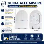 Copriwater Aveiro Sanindusa legno rivestito in resina poliestere bianco - immagine 2
