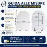 Copriwater City Plus Sanindusa legno rivestito in resina poliestere bianco - immagine 2