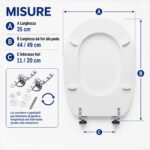 Copriwater Liuto Ideal Standard legno verniciato Bianco I.S. economico - immagine 2