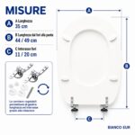 Copriwater Liuto Ideal Standard legno verniciato Bianco economico - immagine 2
