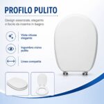 Copriwater Liuto Ideal Standard legno verniciato Bianco economico - immagine 5