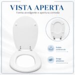 Copriwater Liuto Ideal Standard legno verniciato Bianco economico - immagine 6