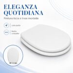 Copriwater Liuto Ideal Standard legno verniciato Bianco economico - immagine 7