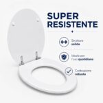 Copriwater Lei Globo legno rivestito in resina poliestere bianco - immagine 4