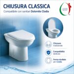 Copriwater Clodia Dolomite termoindurente bianco - immagine 4