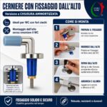 Copriwater Clodia Dolomite termoindurente bianco Soft Close - immagine 3