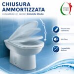 Copriwater Clodia Dolomite termoindurente bianco Soft Close - immagine 4