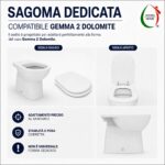 Copriwater Gemma 2 Dolomite legno verniciato Bianco economico - immagine 3