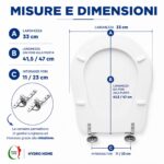 Copriwater Retrò Kerasan legno rivestito in resina poliestere bianco - immagine 2