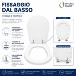 Copriwater Retrò Kerasan legno rivestito in resina poliestere bianco - immagine 3