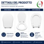 Copriwater Retrò Kerasan legno rivestito in resina poliestere bianco - immagine 4