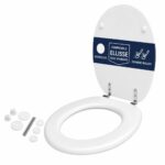Copriwater Ellisse Ideal Standard legno verniciato Bianco EUR economico