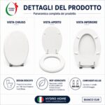 Copriwater Ellisse Ideal Standard legno verniciato Bianco EUR economico - immagine 3