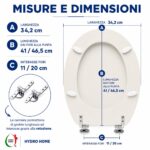 Copriwater Ellisse Ideal Standard legno verniciato Bianco I.S. economico - immagine 2