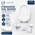 Copriwater Ellisse Ideal Standard legno verniciato Bianco I.S. economico - immagine 5