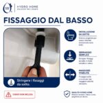 Copriwater Ellisse Ideal Standard legno verniciato Bianco I.S. economico - immagine 6