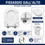 Copriwater Esedra Ideal Standard legno verniciato Bianco economico - immagine 5