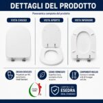 Copriwater Esedra Ideal Standard legno verniciato Bianco economico - immagine 4
