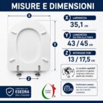 Copriwater Esedra Ideal Standard legno verniciato Bianco economico - immagine 2