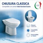 Copriwater Esedra Ideal Standard termoindurente bianco - immagine 4