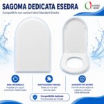 Copriwater Esedra Ideal Standard termoindurente bianco - immagine 6