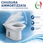 Copriwater Esedra Ideal Standard termoindurente bianco Soft Close - immagine 7