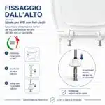 Copriwater I.Life A Ideal Standard termoindurente bianco Sgancio Rapido - immagine 4