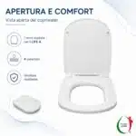 Copriwater I.Life A Ideal Standard termoindurente bianco Sgancio Rapido - immagine 6