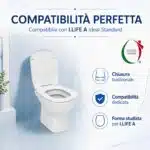 Copriwater I.Life A Ideal Standard termoindurente bianco Sgancio Rapido - immagine 7